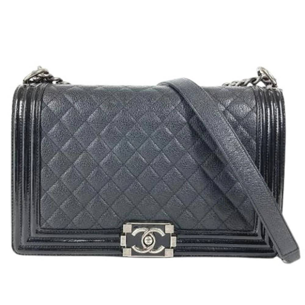 Chanel Vintage Pre-owned Matelasse Skuldertaske - Vintage - Dame - Sort - ONE SIZE - Uld