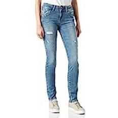 LTB Jeans – dam – Molly – Mid Waist – Slim Fit Jeans – byxor, Lelia Wash 53686, 30W / 34L