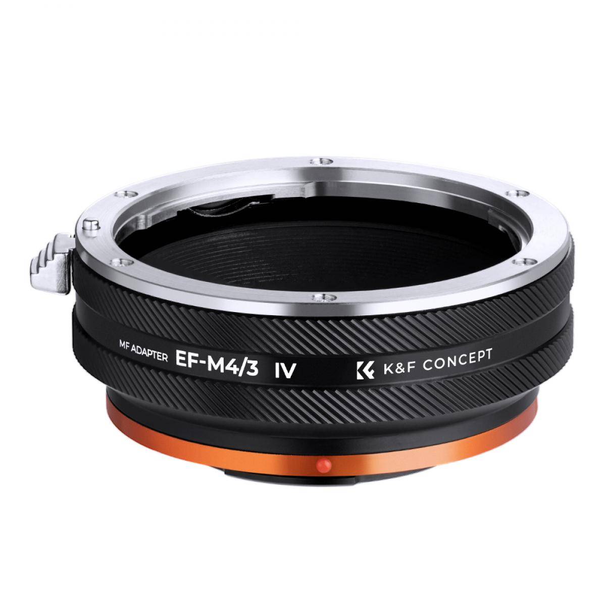 KENTFAITH EOS-M4/3 IV Manual Focus Compatible with Canon (EF/EF-S) Lens and Micro Four Thirds (M4/3) Mount Camera Body Lens Mount Adapter