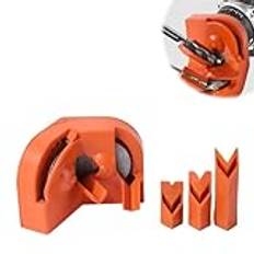 Multipurpose Drill Bit Grinding Sharpener, Precision Drill Bit Sharpening Guide Tool, Drill Bit Sharpener for Grinder, Angle Grinder Drill Bit Sharpener for All Bits(Orange,A)