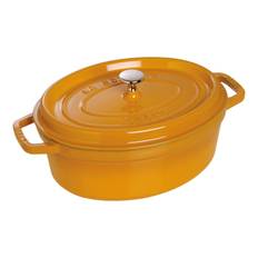Staub La Cocotte Gryta 31 cm / 5,5 l, Oval, Senap, Gjutjärn