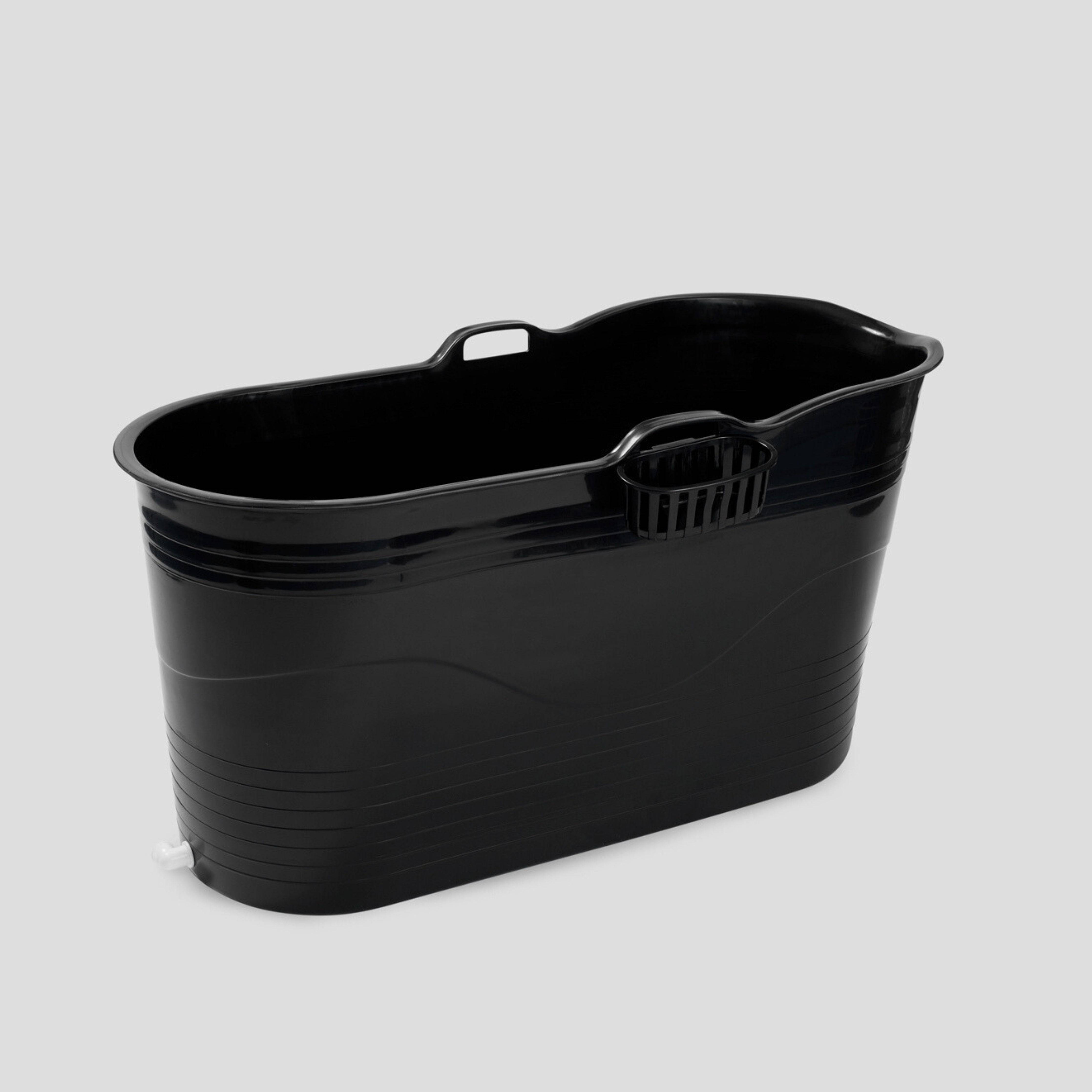 Isbad - XL - 123cm - sort - Ekstra kraftig plast og forbedret siddekomfort - Tubfamily