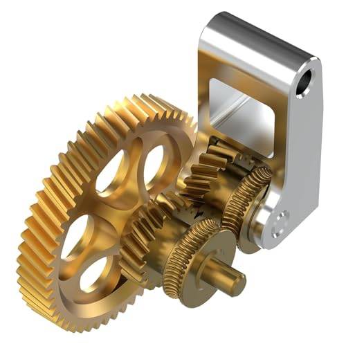 BIQU Panda Claw, extruderande kugghjul för bambulab X1C P1P P1S 3D-skrivare, Golden RNC nanobelagt extruderande kugghjul, slätt och jämnt flöde, längre livslängd