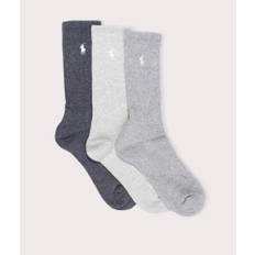 3 Pack Multi Coloured Cotton Blend Socks - One Size / 002 Heather/Light Sport Heather/Charcoal Heather / 449875584