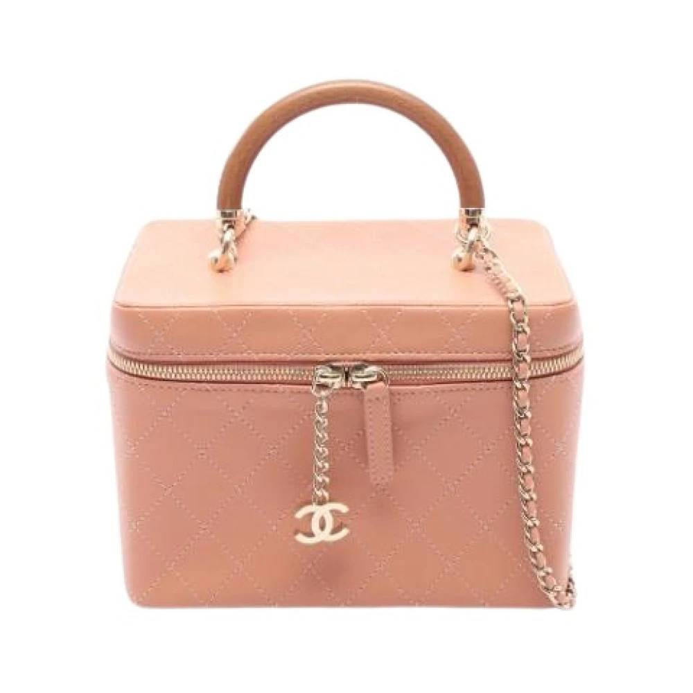 Chanel Vintage Pre-owned A57343 Matelasse Håndtaske - Vintage - Dame - Lyserød - ONE SIZE - Uld