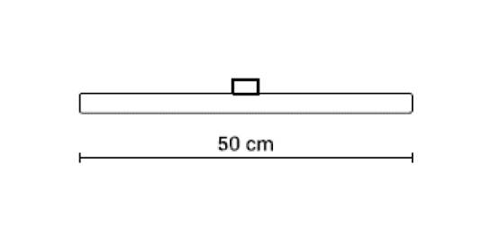 S14d LED 5W, 470 lumen, 500 mm, dæmpbar