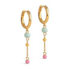 LOLA BOLD HOOPS FORGYLDT | RAINBOW