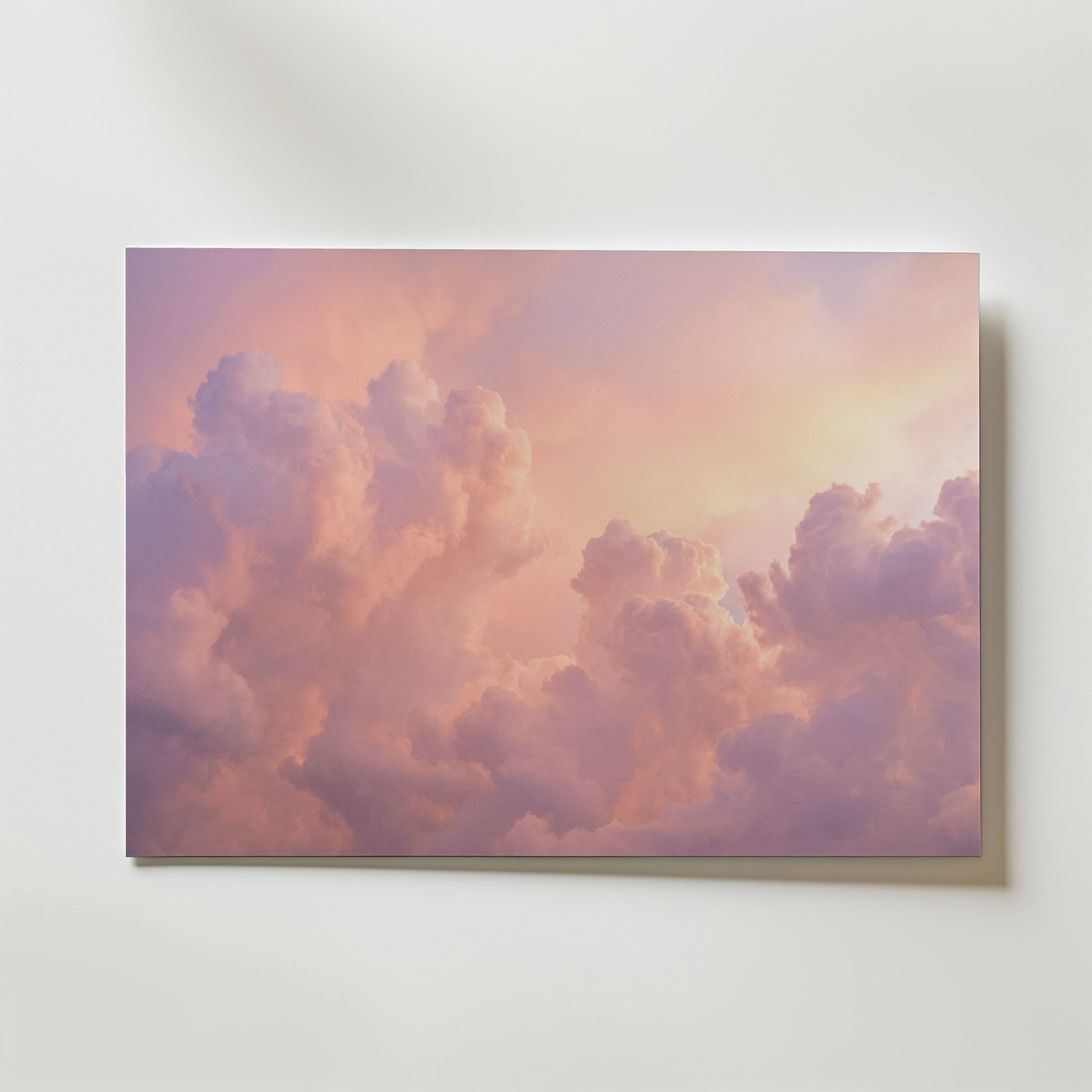 Peach Horizon - Fine Art Poster 13x18 cm