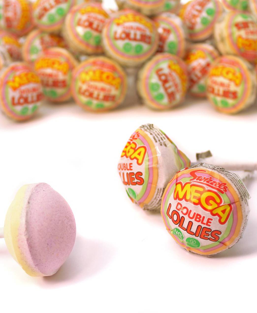 1 stk Swizzels MEGA Double Lollies / Kærlighed på Pind 32 gram