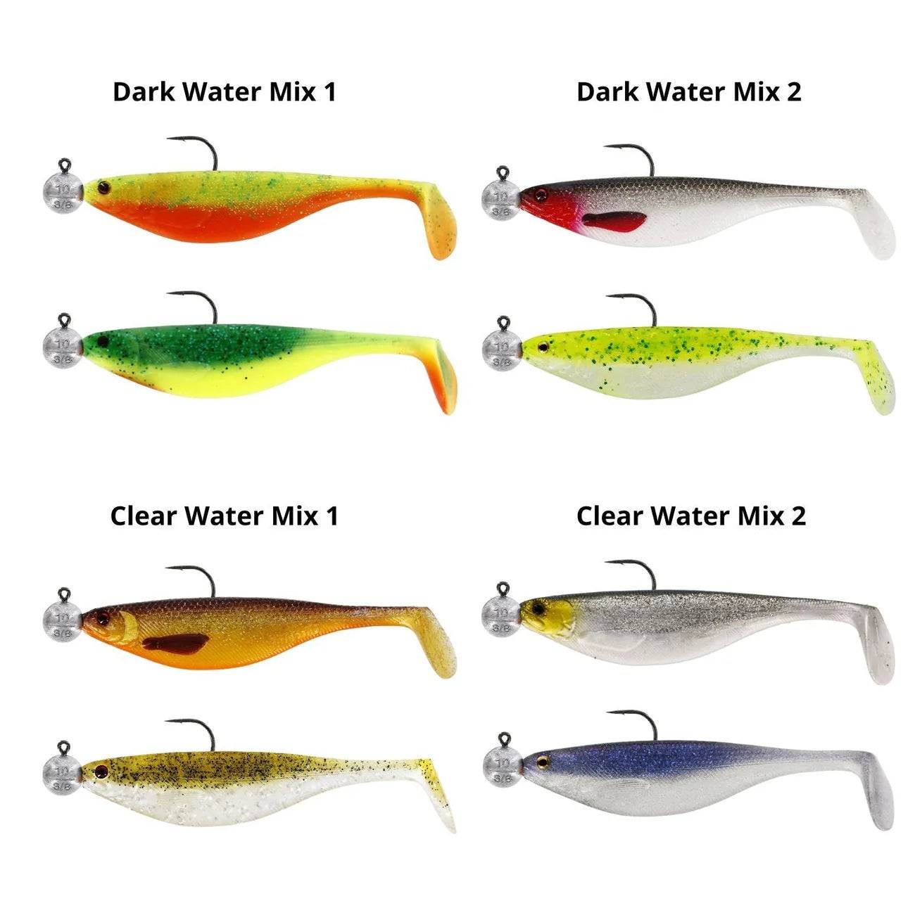 Westin Shadteez Rigged & Ready 7cm 5g - Clear Water Mix 1