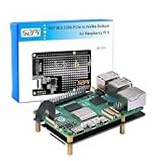 GeeekPi N07 M.2 PCIe till NVMe Bottom SSD Pip PCIe Edge Card för Raspberry Pi 5, Stöd M.2 Key-M NVMe SSD 2230/2242/2260/2280 (SSD och Pi5-kort ingår inte)