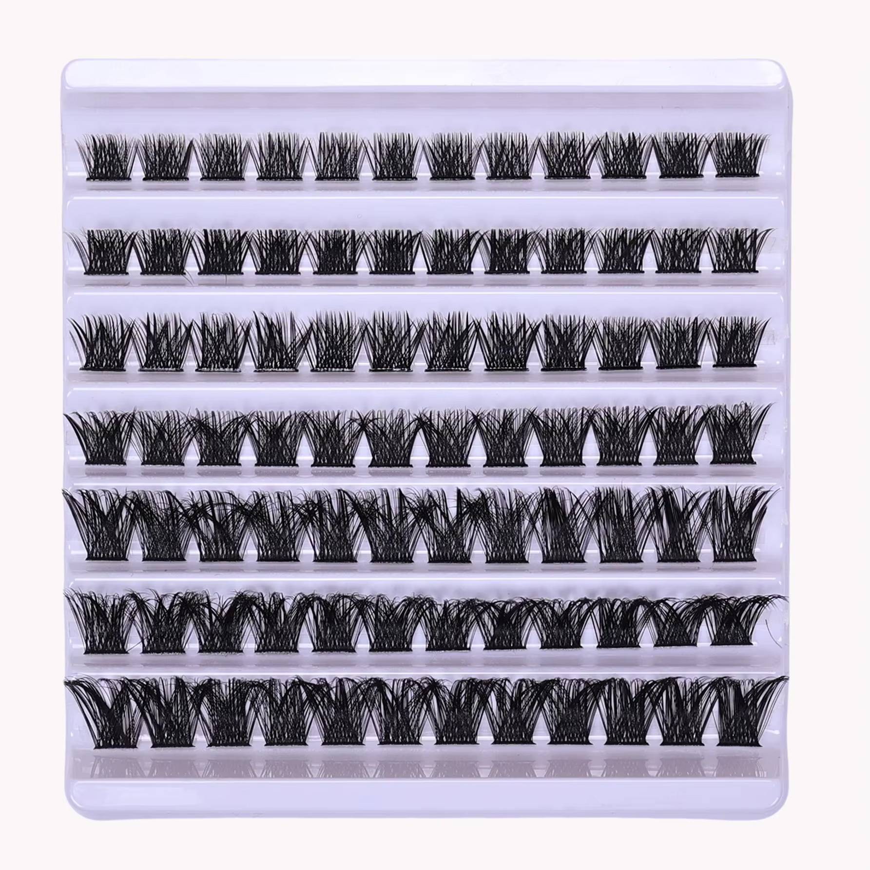 84pcs Of Lash Clusters Ranging From 8 To 16mm, Featuring Wispy Individual Eyelashes For Appearance, D Fluffy Cluster Lashes For Application