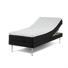 Lama First elevationsseng - 80x200cm - Sort - Fast