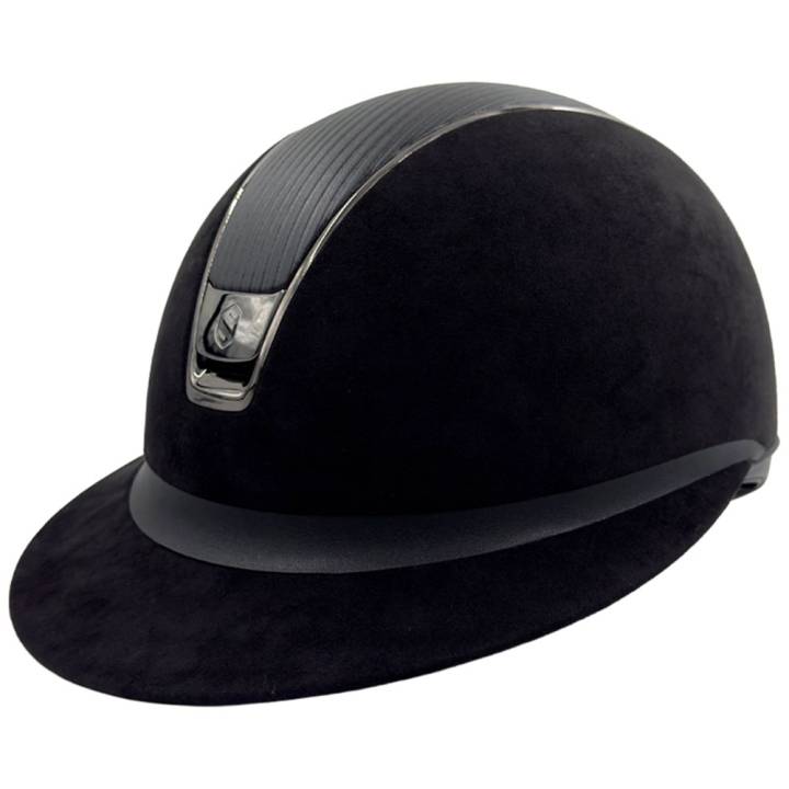 Ridhjälm Miss Shield 2.0 Alcantara Leather Svart (XL)