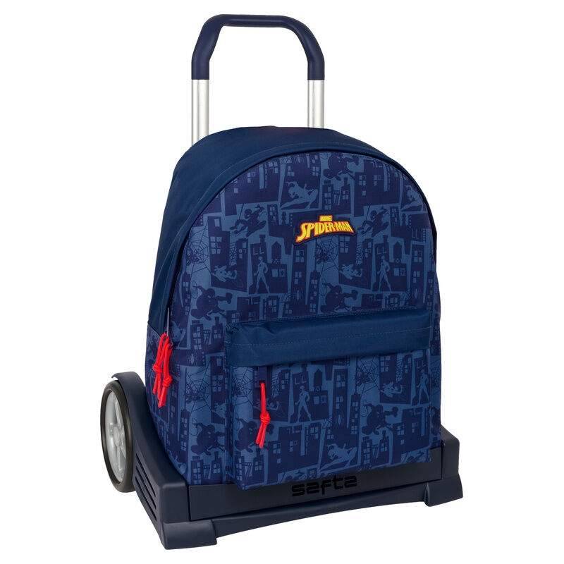 Spiderman Trolley Ryggsäck 42cm – Ergonomiska & Tysta Hjul