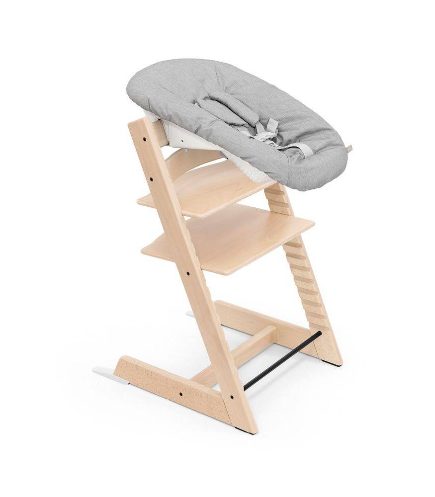 Stokke® Tripp Trapp Hochstuhl Natural inkl. Babyset & Newborn Set Grey