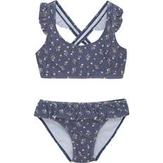 Color Kids Bikini W. Short Skirt, AOP Stl. 104 fepojkar - Från Magasin - Vintage Indigo (104)