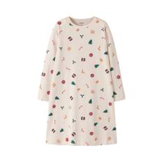 Name It - Nmfvismas Ls Nightgown - 4921666 Whitecap Gray