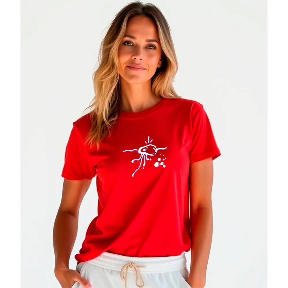 Kruskis Jellyfish Dame-t-shirt Med Korte ærmer