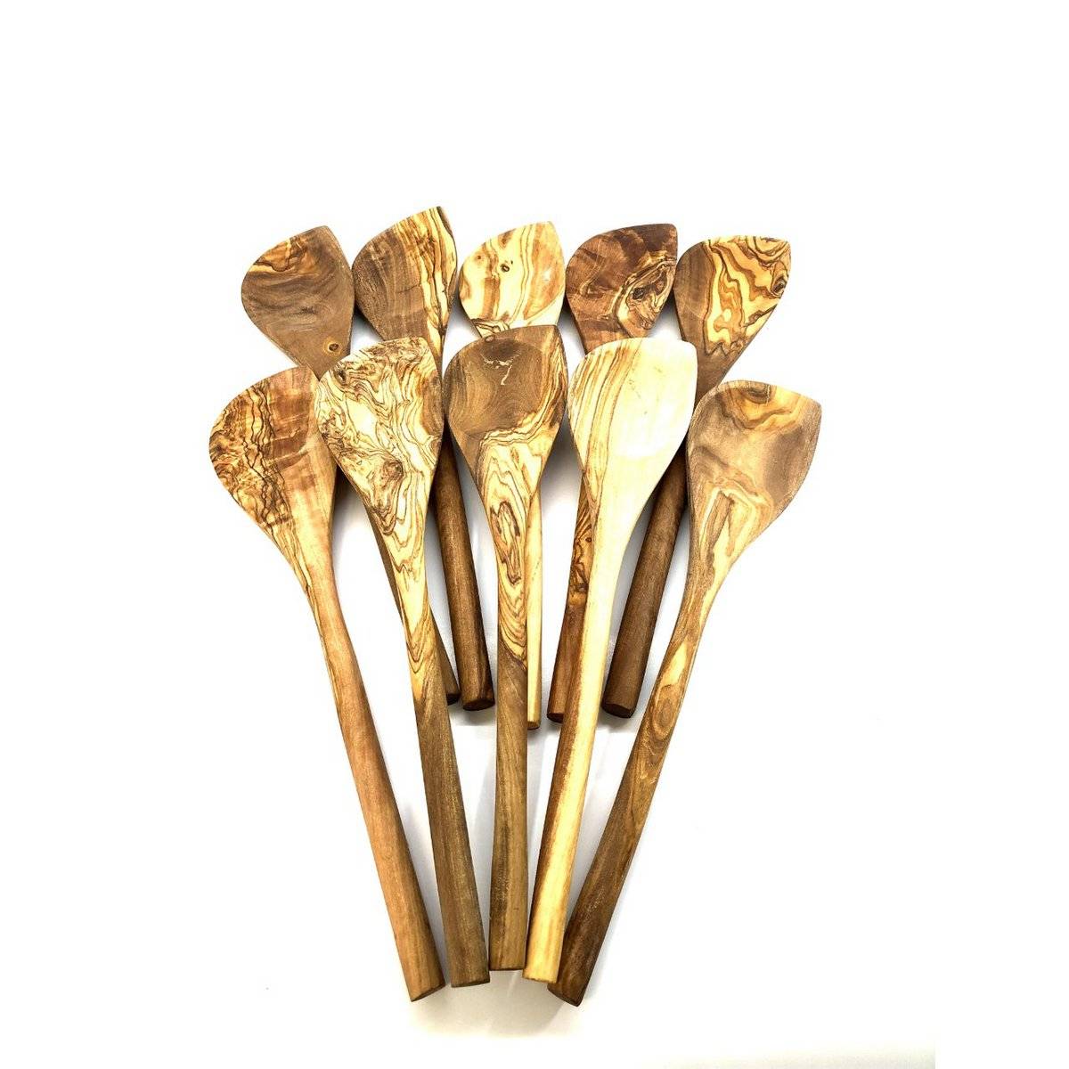 Olive Wood Cooking Spoons – Handcrafted 20-Piece Set 30cm