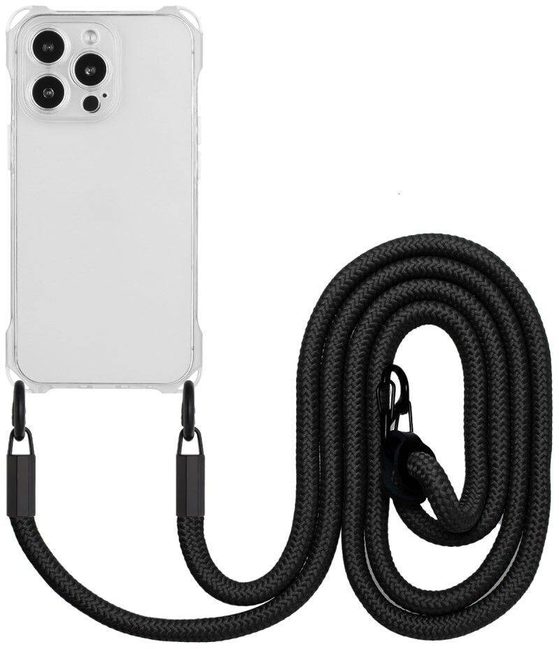 Trolsk Mobilskal med Rem (iPhone 15 Pro Max) - Transparent/