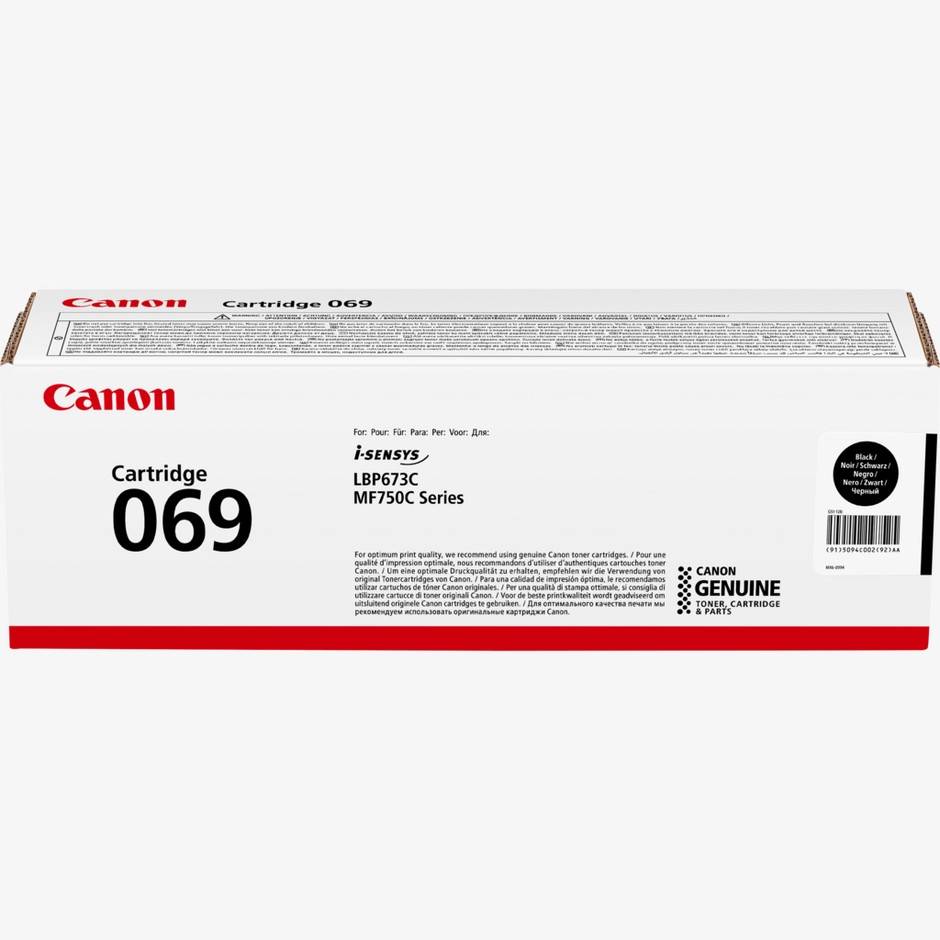 Canon 069 svart tonerkassett