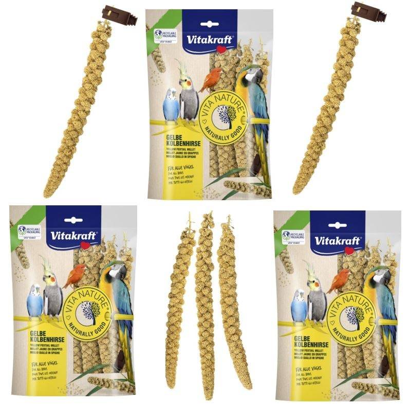 Vitakraft - 3 x Vita Nature® millet cobs 300 g