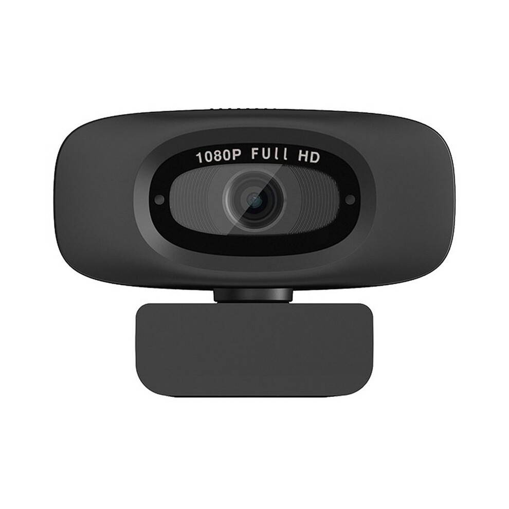 1080P Computer Webcam, Clear Video Conferencing Camera with Mic, Plug and USB, Free USB Adapter for Laptop & Phone