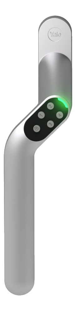 Låsbart handtag till fönster / altandörr Yale Code Handle-Vänster