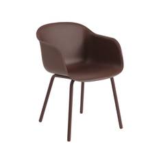 Muuto Fiber Outdoor Armchair - Brown Red