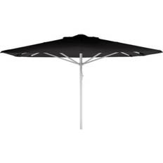Kæmpeparasol 4x4 polyester u/frisekant - Sort