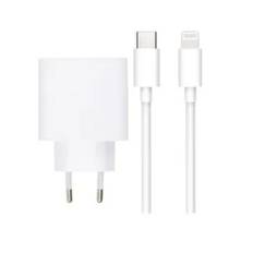 SiGN Snabbladdare för iPhone, USB-C till Lightning, 1m - Vit