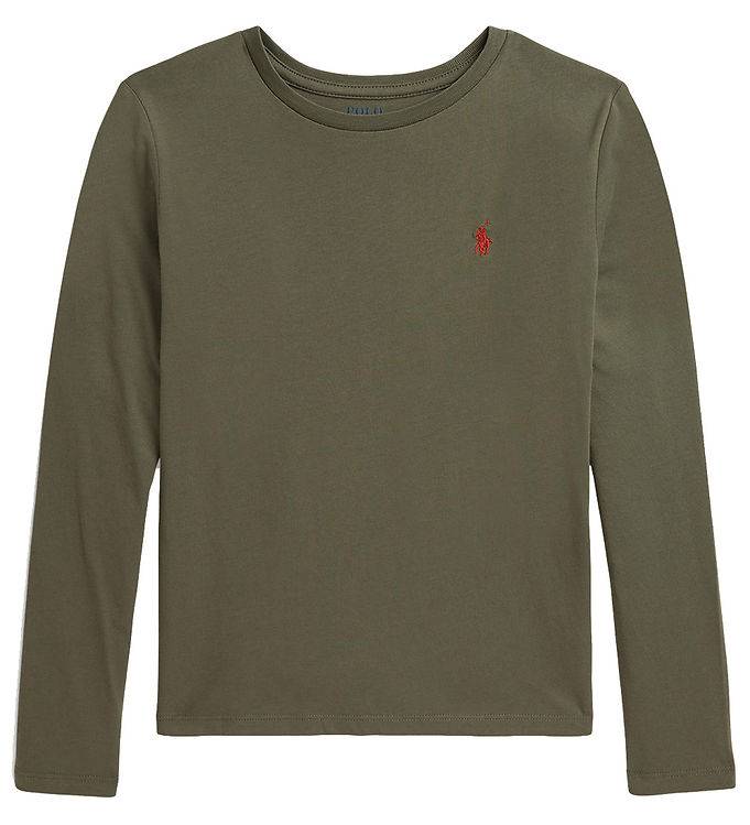 Polo Ralph Lauren Bluse - Cruise Olive - Polo Ralph Lauren - 8-10 år (128-140) - Bluse
