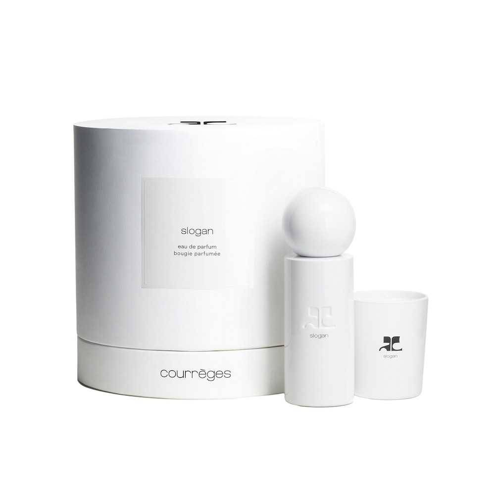 Courreges Set Courrèges: Slogan, Eau De Parfum, unisex, 100 ml + Slogan, candela profumata, 75 g