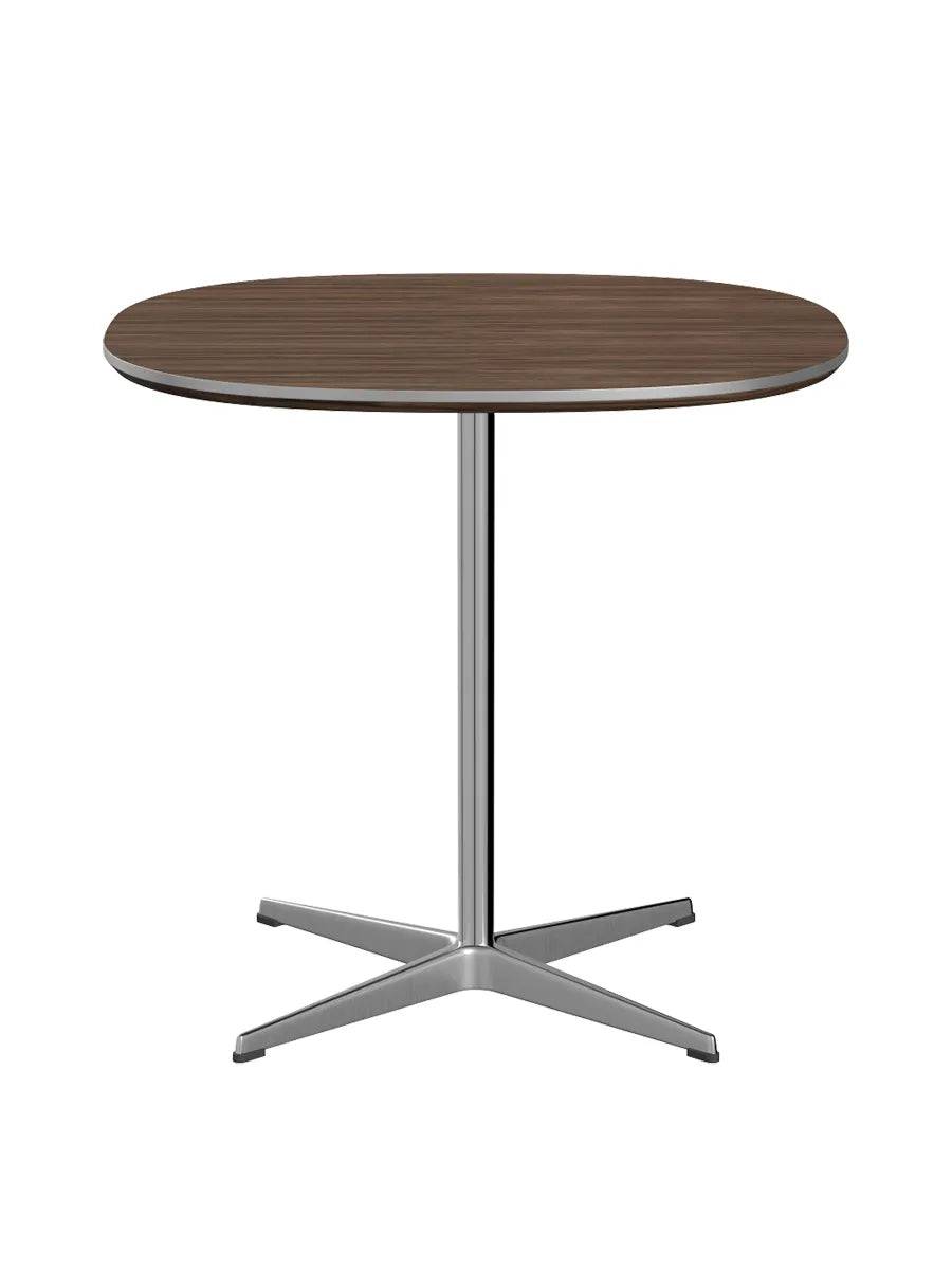 Piet Hein A602 cafébord, 75 x 75 cm fra Fritz Hansen Valnød finér m. finérkant - Jacobsen Plus