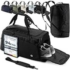 Sportväska Träningsväska + Ryggsäcksfunktion, Skofack, Blötfack | 40L / 60L Resväska Simväska Fitnessväska Sport Gym Fitness Axelremsväska Handbagage Weekenderväska Resa Väska Herrar Damer Barn
