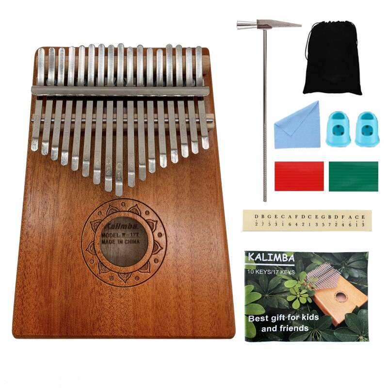 Kalimba Tumme Piano 17 TAngenter - lotus