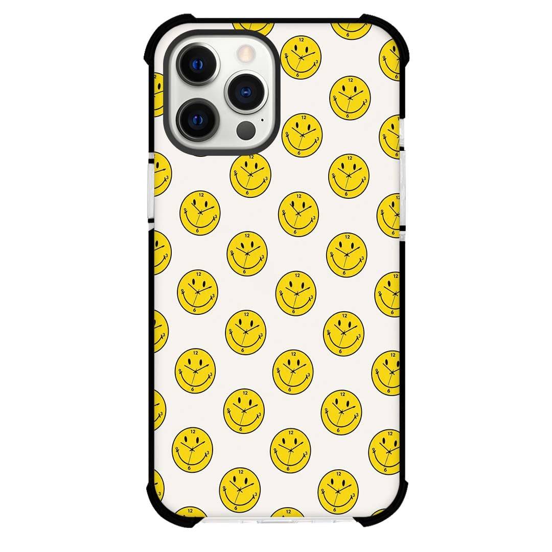 Smiley Phone Case For iPhone Samsung Galaxy Pixel OnePlus Vivo Xiaomi Asus Sony Motorola Nokia - Smiley Face Clock Pattern Art Poster.