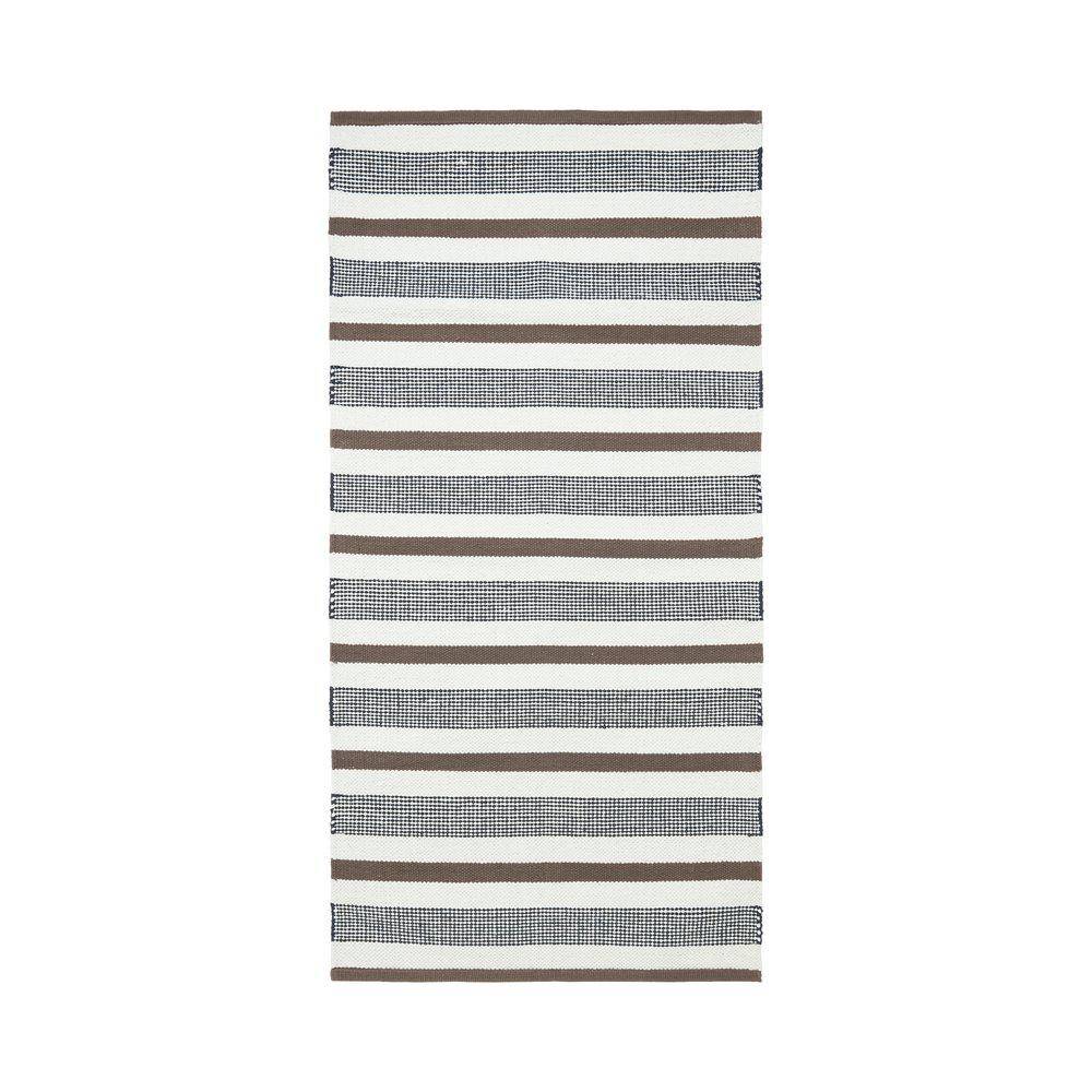 Neo Tæppe - Nougat Stribet 60 x 90 - Svanefors.