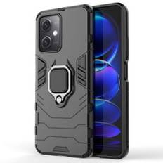 Armored Case Cover för Xiaomi Redmi Note 12 5G / Poco X5 5G Ring Armor Magnetic Holder Black
