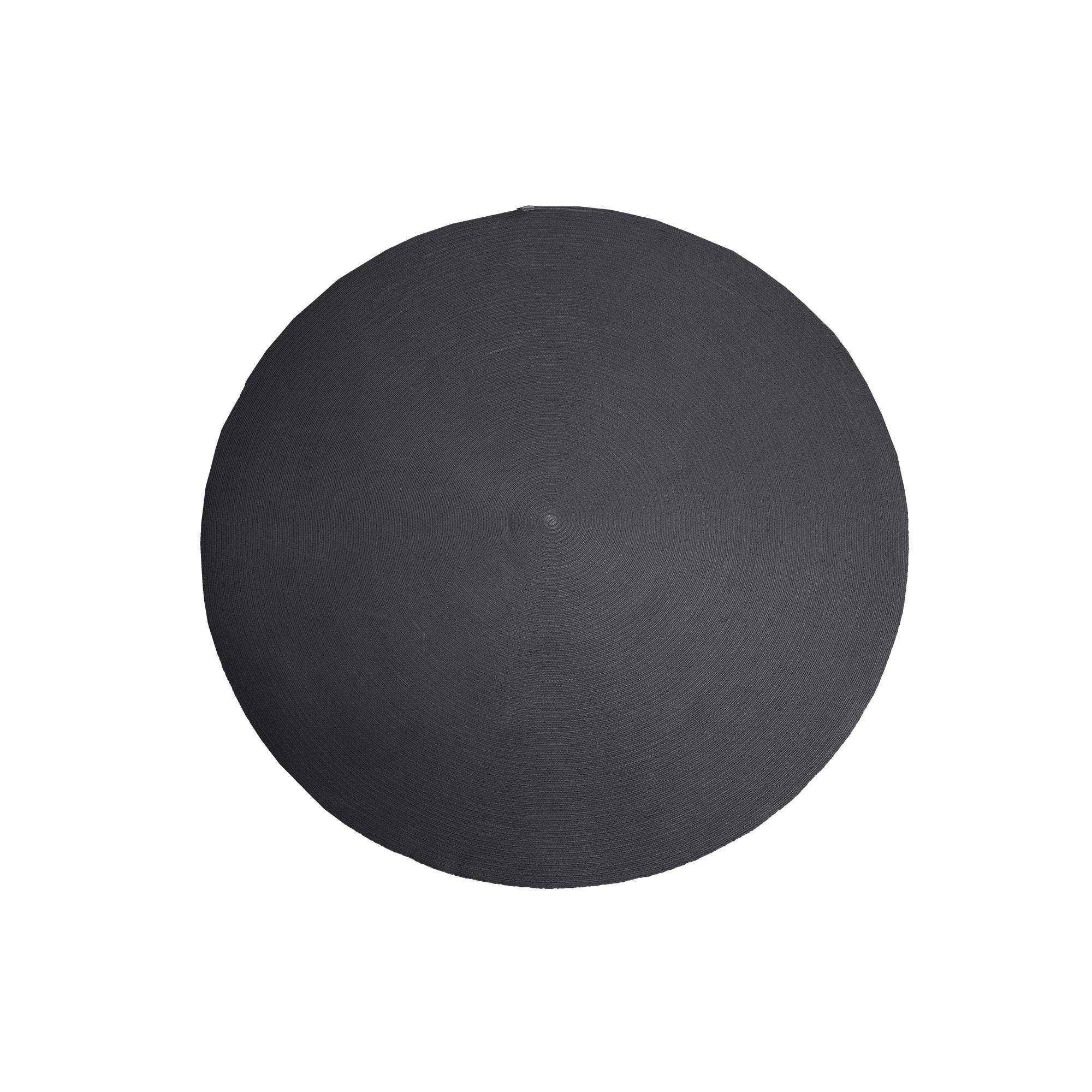 Circle Tæppe Rundt Ø140 cm. Dark grey.