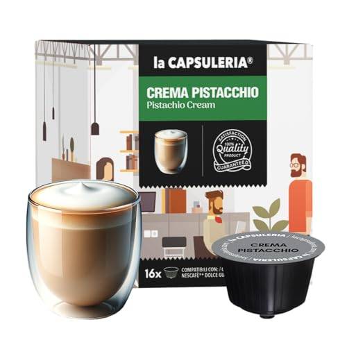 La Capsuleria - PISTAGEKRÄM (96 Kapslar) kompatibel med Nescafé Dolce Gusto