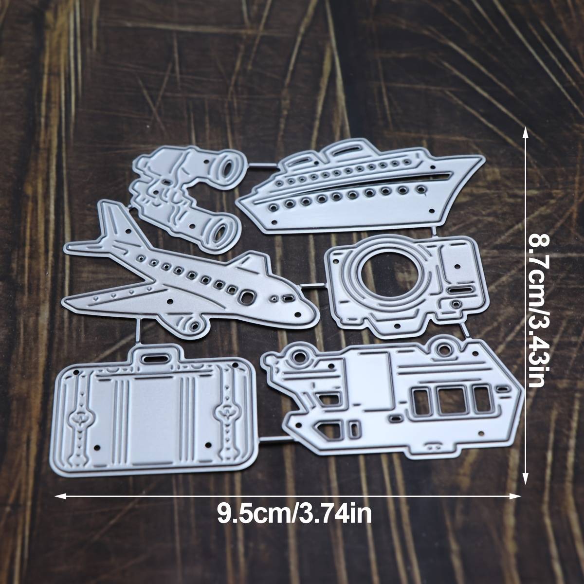 New Arrivals Trip Metal Die Cuts For Scrapbooking, Suitcase, Camera And Traffic Die Cutting For Card Making And Photo Album, Diy Handmade Paper Crafts