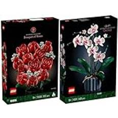 BRICKCOMPLETE Lego blomset: 10328 rosbukett och 10311 orkidé