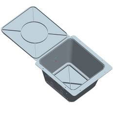 EF Safebox mini med låg 26x24x15cm til indbygningsspot