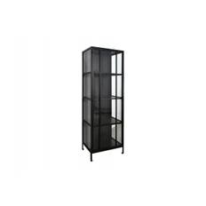 Nyråd Vitrineskab i Metal - 60x40x172 cm - Sort
