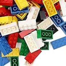 Etarnfly 200 stycken 2 x 4 blandade klassiska byggklossar, kompatibla med alla märken, kreativa pedagogiska leksaker, gåva till pojke, flicka