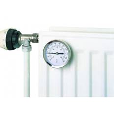 Magnetic Pipe Thermometer, Ø60 mm Dial, Stainless steel, 0 to 120°C