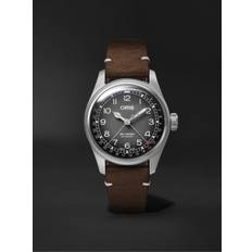 Oris - Cervo Volante Big Crown Pointer Date Automatic 38mm Stainless Steel and Leather Watch, Ref. No. 01 754 7779 4063-Set - Men - Gray