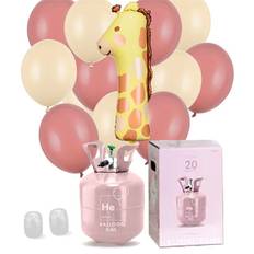 1-års födelsedagsballonger med girafftema inkl. helium och snöre